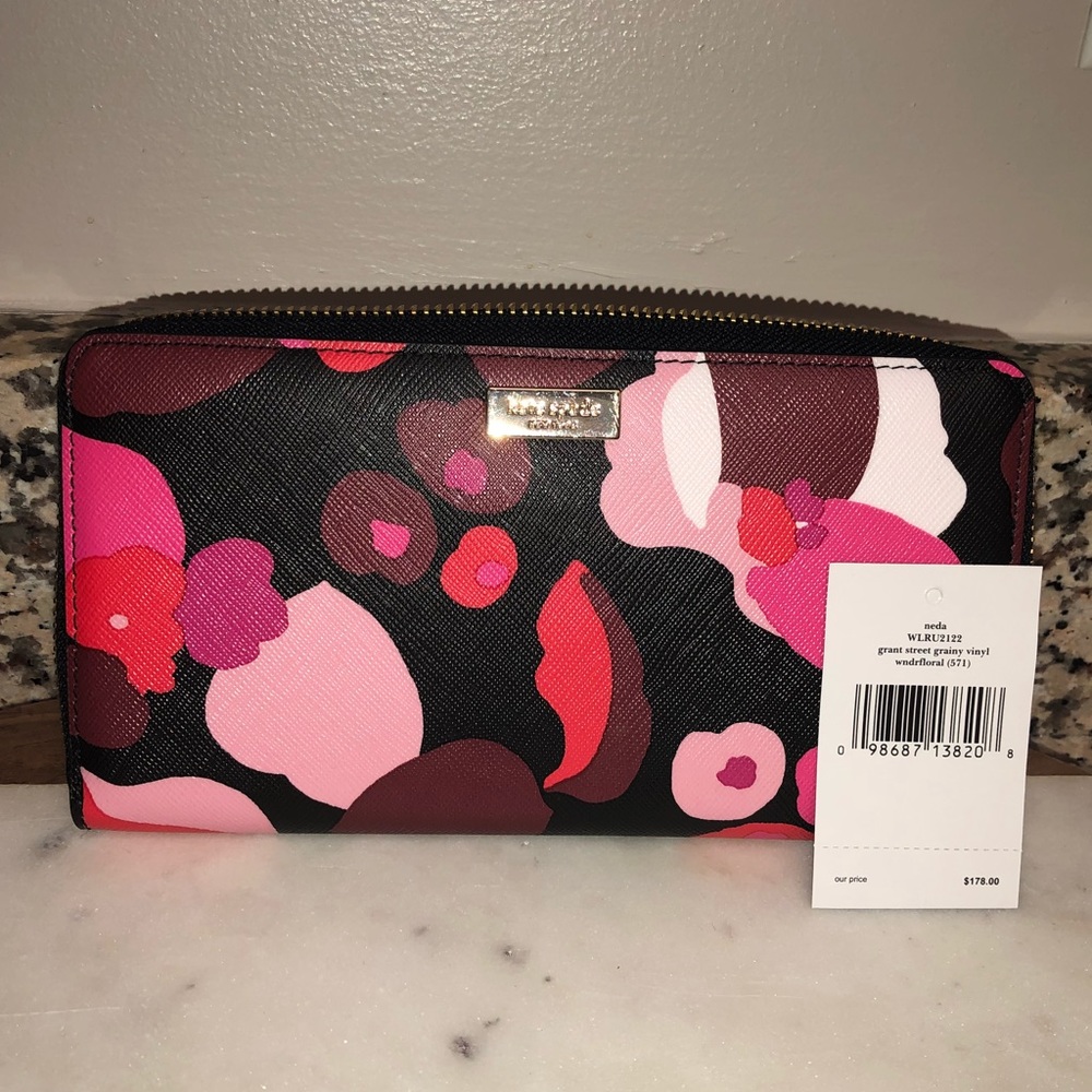 Kate Spade Wonder Floral Wallet - NWT